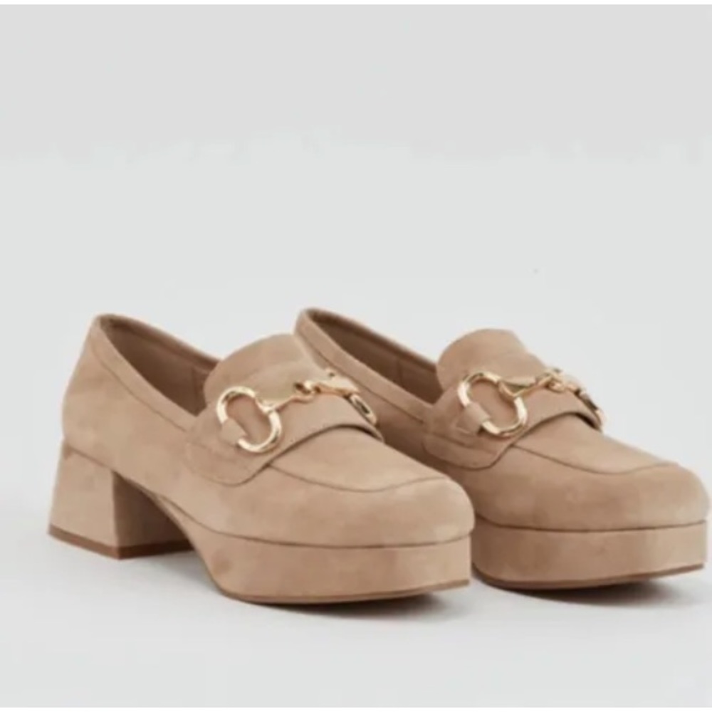 Jeffrey Campbell STUDENT 2 | NUDE SUEDE Shoes 7.5.